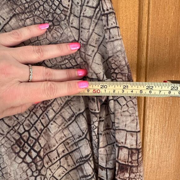 Crocodile Snake Open Front Edgy Witchy Chic Long Sleeve Glam Cardigan - Large - Picture 3 of 7